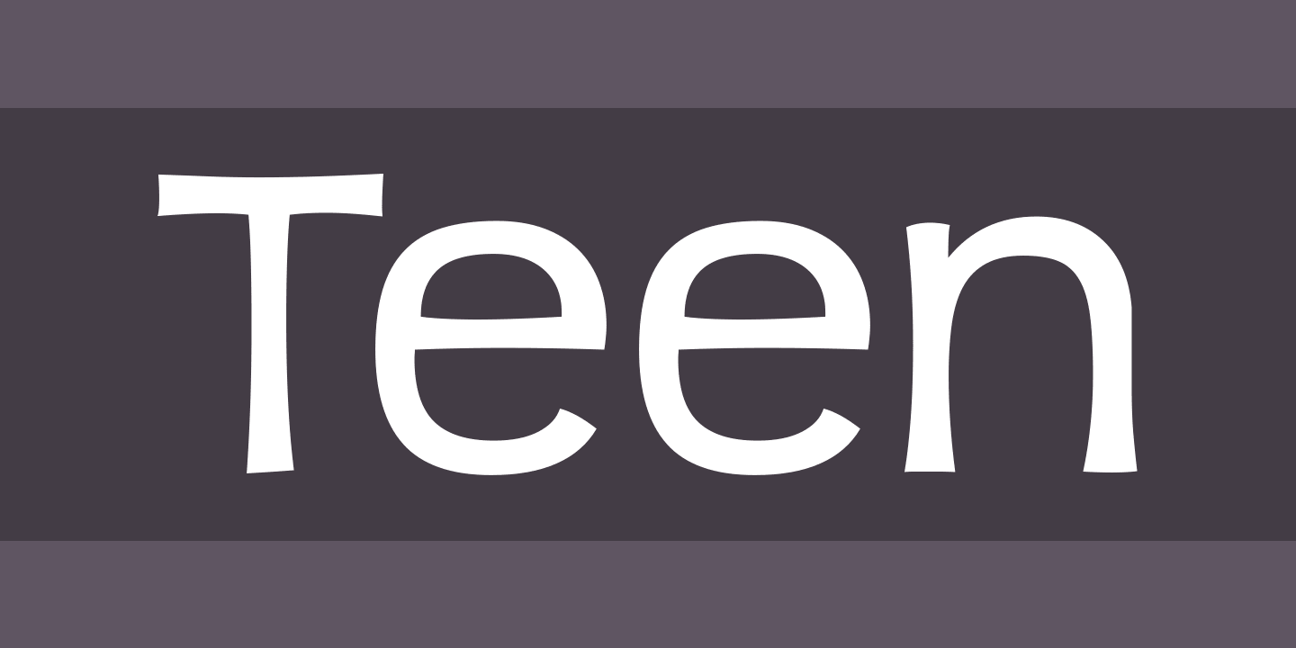 Example font Teen #1